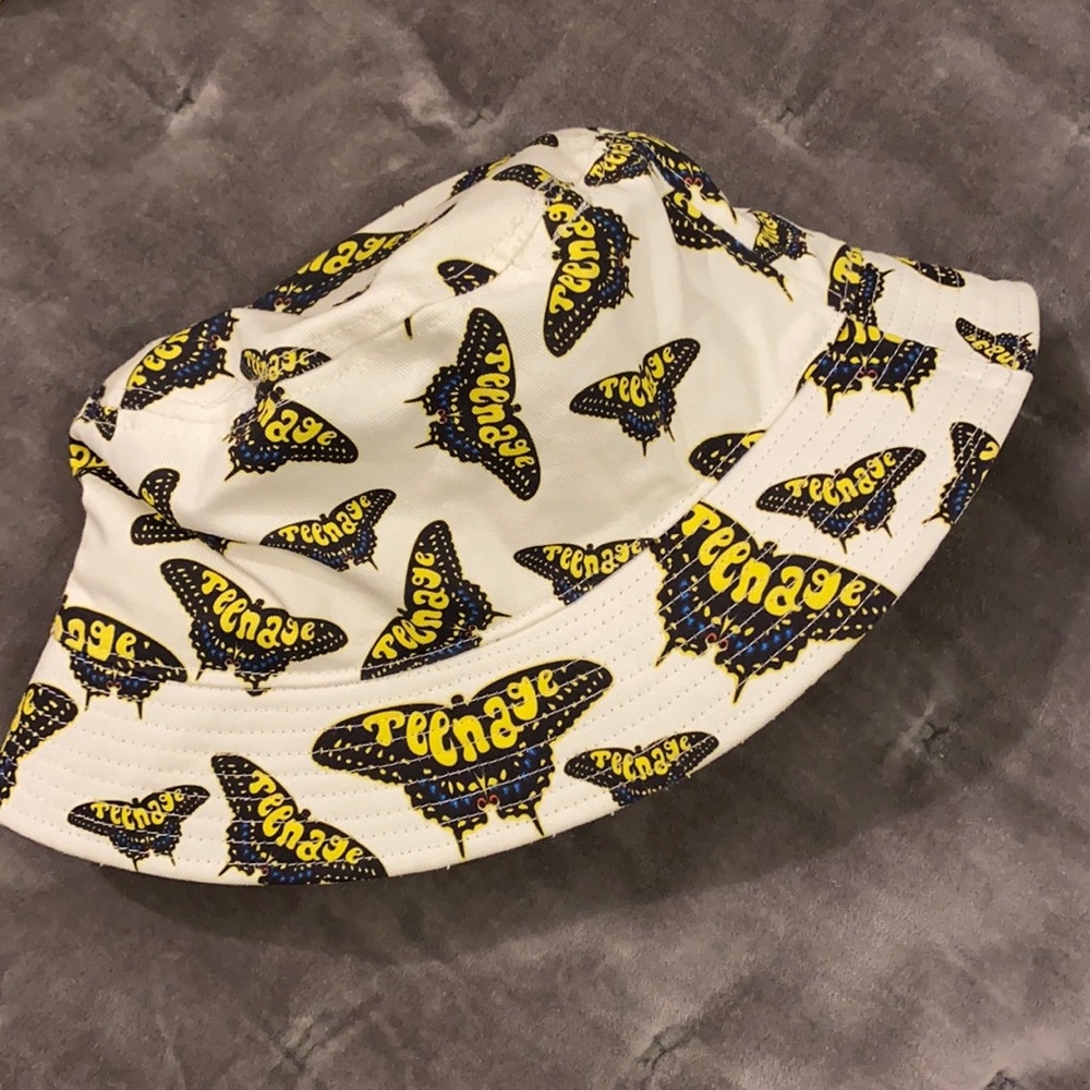 TEENAGE Brand Butterfly Cotton Bucket Hat